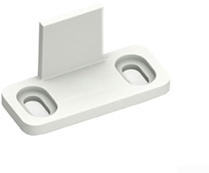 Guide de sol pour porte coulissante de grange et portes de poche en acier carbone robuste (blanc)