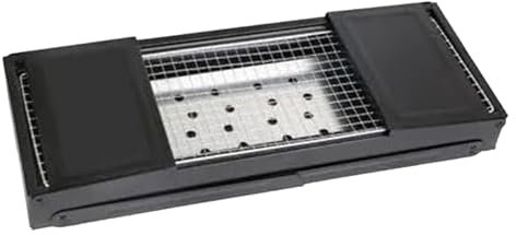 Tragbarer Grill, tragbar, zusammenklappbar, Holzkohlegrill, Tischgrill, Klappgrill, Outdoor-Kochausrüstung für Picknick, Heckklappe, Garage, Rucksackreisen, Camping