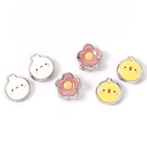 Molang and Piu Piu Stud Earring Set by The Carat Shop
