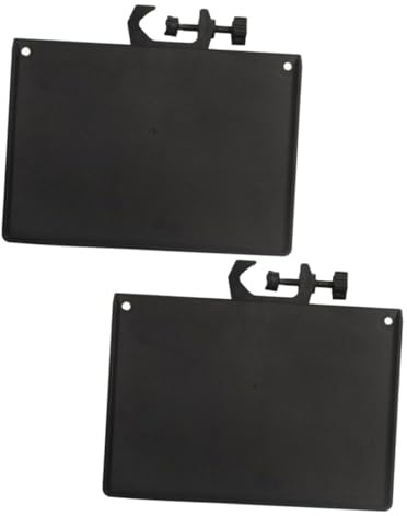 Mikinona 2 Stück Mikrofonständer Ablage 24X175cm mit Clip Bewegliche Soundkartenablage für Telefon Mikrofonstative Robuste Halterung für Live Streaming und Broadcasting