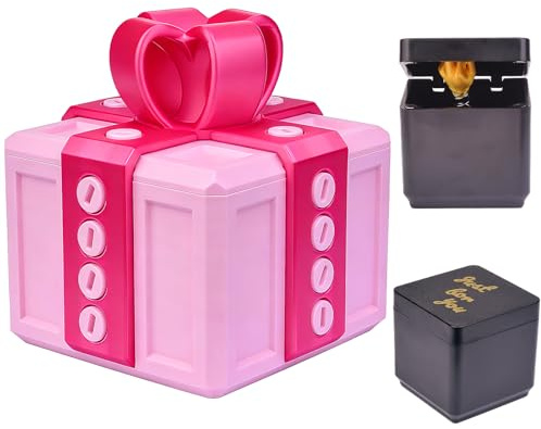 Lokideer Lustige Nervige Geschenk Box, 3D-Gedruckte ärgerliche Streich Geschenkbox mit Twist-Aufbewahrung Box, Neuartige Geschenkbox für Valentinstag, Geburtstage, Muttertag, Zu Weihnachten