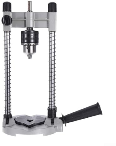 Bohrführung für elektrische Bohrmaschine, 90°-Ständer mit verstellbarem Winkelgriff, 1,5 mm-13 mm Bohrfutterbereich, Stahl/Aluminium-Konstruktion, für Holz-Marmor-Rundrohr-Bohren