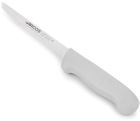 Arcos Serie 2900 - Cuchillo Deshuesador - Hoja de Acero Inoxidable NITRUM de 160 mm - Mango inyectado en Polipropileno Color blanco