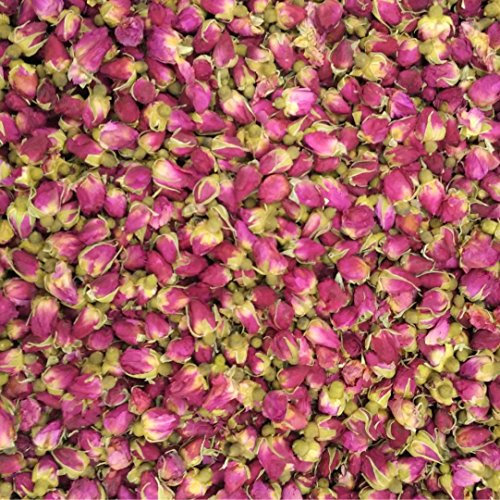 Getrocknete rote Rosenknospen, Konfettiblüten, Kräutertee 150 Gramm