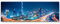 Paul Sinus Art Leinwandbilder | Bilder Leinwand 120x40cm Skyline bei Nacht - Dubai