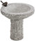Dehner Vogeltränke, Ø ca. 35 cm, Höhe ca. 40 cm, Granit/Bronze, grau/Bronze