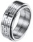 HIJONES Herren Edelstahl Bibel Vers Lords Prayer Kreuz Gott Ring Farben Spinner Silber Ringe Größe 65