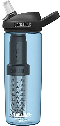 Camelbak eddy+ 20oz, filtered by LifeStraw, True Blue - Drinkfles - Blauw