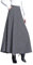 Damen Lange Rock Elegant Wollrock Winterrock Warm Plaid Casual Party Maxirock Hohe Taille A-Linie röcke Retro Elastische Taille Faltenrock Schwarz 1027 -M