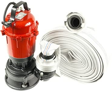 Heavy Duty Flood Sewage Water Pond Drain Septic Sump Cesspool Grinding Pump with Fire Hose 30m