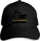 FJKHNDNZ Unzrvapquj Sandwich Curved Edge Outdoor-Baseballkappe Unisex Verstellbar, Schwarz , Einheitsgröße