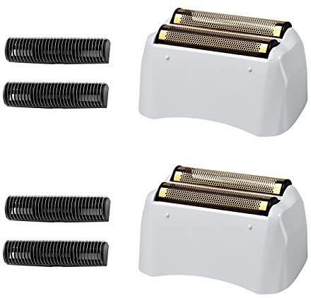 2 Packungen Pro Shaver Ersatzfolie und -schneider, kompatibel mit Andis #17155 & #17150 Shaver Pro Folie (golden)
