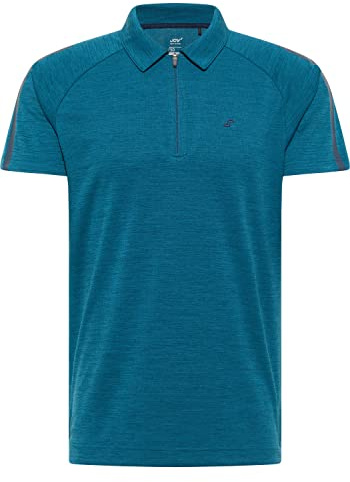 Joy Sportswear Poloshirt für Herren IVO Joy 48, deep Turquoise Melange