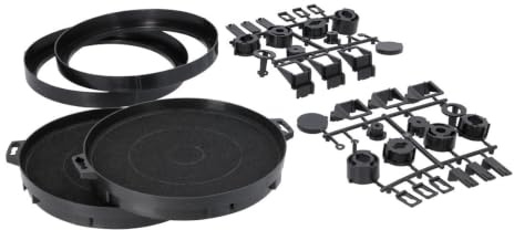 easyPART passend für respekta MI160N Kohlefilter Set MI160 210mmØ universal | für Dunstabzugshaube, Aktivkohlefilter, Filtereinsatz, Fettfilter, Umluftfilter, Dunstabzug, Küche, Abzugshaube, Filterset