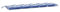 vidaXL Gartenbankauflage, Bankauflage Sitzkissen Outdoor, Polsterauflage Auflage für Gartenbank, Bankpolster Bankkissen, Blau Weiß Gestreift 180x50x7cm Oxford-Gewebe