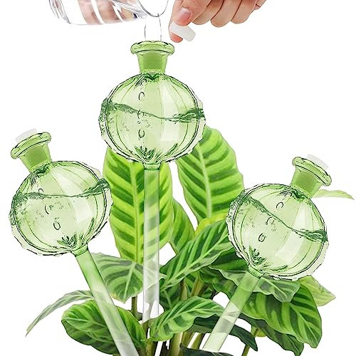 BigKing 3 Pièces Boule D'irrigation des Plantes, Boule D'irrigation Automatique des Plantes, Dispositif D'irrigation Automatique, pour L'arrosage des Plantes De Fleurs (Vert)