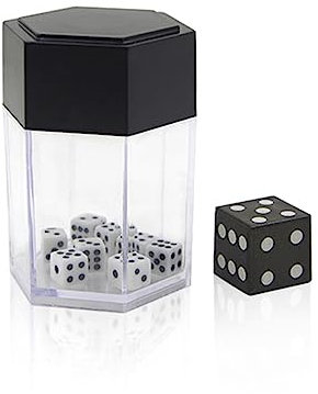 Explosionswürfel, einfache Zaubertricks, große bis kleine Würfel, magische Requisite, lustiges Spielzeug, Nahaufnahme, Spaß, Scherzspielzeug (schwarz)