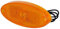 Lumière d'encombrement LED position latérale ovale orange 12 V camping-car