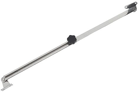 Fockety Hatch Lid Stay, 10in to 18in Support and Adjuster, 316 Stainless Steel Hatch Adjuster for Boat Hatch Window Adjuster Support Rod, RV Yachts, Marine Hatch Lid Holder Adjuster