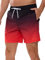 Decorie Maillot de Bain Homme Short de Bain Séchage Rapide Boardshort Homme Short de Plage avec Doublure en Maille et Poches (Noir+Rouge,M)