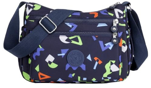 FAVORTALK Umhängetasche Damen Mittelgroß Crossbody Bag Mittelgroß Breiter Gurt Umhängetaschen Handtasche Wasserdicht Schultertasche für Schule Arbeit Alltag Lässige DJB00204