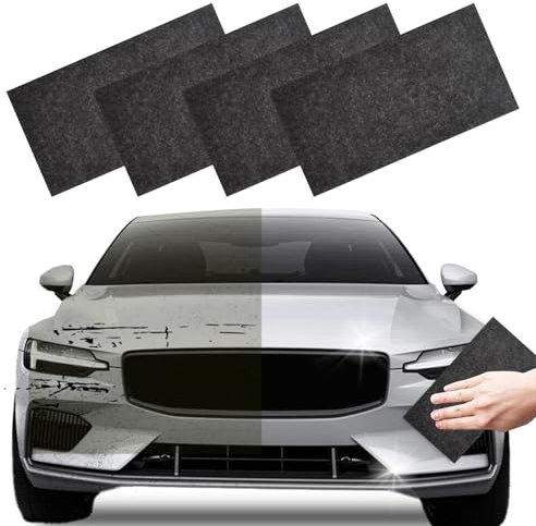 4 Stück Nano Sparkle Tuch Auto Kratzer Original, Nano Sparkle Tuch, Car Scratch Cloth, Nanomagic Tuch Car Scratch Remover für Reparatur von leichten Kratzfarben,Lackpflege, Autoreinigung