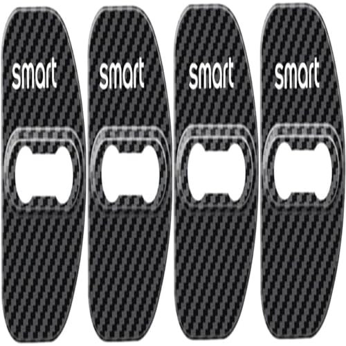 MJHQWE 4 Pezzi Auto Coperchio Serratura Portiera per Smart 451 Fortwo Smart 453 Fortwo Forfour,Antiruggine Copertura Protettiva per Serratura Accessori Interni,A/1