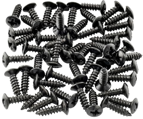 Pack Of 50pcs Electric Guitar Pickguard Screws And Pick Guards Scratch Plate Mounting Screws 3x12mm