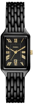 FOSSIL Damen Analog Quarz Uhr mit Edelstahl Armband ES5385
