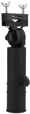 Sarini Golf Trolley Umbrella Holder,Universal Golf Cart Umbrella Stand with Adjustable Angle,Umbrellas Stand Black for Golf Cart Handles Stroller,Fishing Beach Chair
