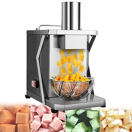 Electric Vegetable Dicer Slicer Electric Vegetable Slicer Electric Vegetable Cutter 2 in 1 Electric Vegetable Cutting Machine Commercial Vegetable Cutter for Home Use Dicing Machine Automat