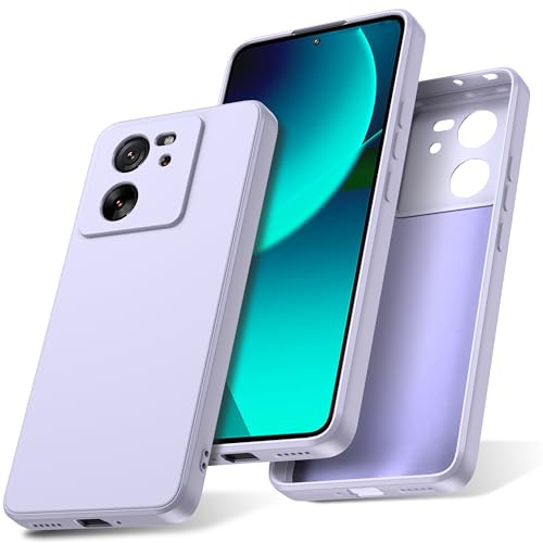 Watana Hülle für Xiaomi 13T 13T Pro,Soft Touch SilikonHülle,Lila | HandyHülle Case mit Rutschfeste Hülle Silikon mit Mikrofaserfutter,für Xiaomi 13T 13T Pro Hülle
