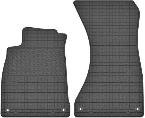 Maßgefertigte Auto Gummimatten, kompatibel mit Audi A4 B9 von 2015 bis Jetzt - 2 teilige Gummifußmatten Set, Geruchlos & Abriebfest, Hochwertige Fußmatte Auto Accessoires