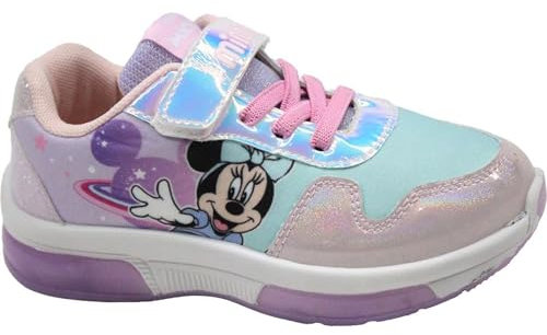 CERDÁ LIFE'S LITTLE MOMENTS Sportschuhe für Mädchen Minnie Mouse mit LED-Lichtern und widerstandsfähiger PVC-Sohle im Disney-Stil Sneaker, Bunt, 28 EU