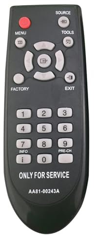 VINABTY AA81-00243A Reemplazar el Control Remoto Apto para Samsung TV UE55ES6100W UE43J5550 UE43J5550SUXZG UE46D6500VSXZG UE55ES6100WXXC UE55ES6300SXXH