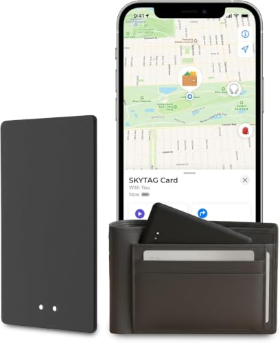 ReFind Skytag Kartenfinder (nur iOS) - Schlanker und robuster Smart-Tag für Geldbörsen, Taschen und Gepäck kompatibel mit Apple Find My App