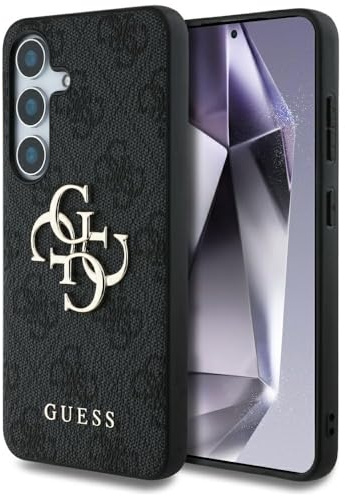 CG MOBILE Guess Big 4G Logo Classic Logo Hülle für Samsung Galaxy S25 (Schwarz)