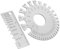 TOPPERFUN 2pcs Stainless Steel Wire Gauge Thickness Measurement Tool for Welding and Electrical Projects Dual-sided Thickness Gauges for Accurate Sheet Measurements