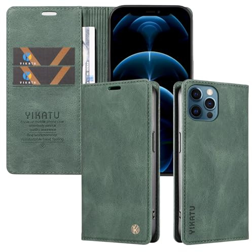Belzsxy Handyhülle für Oppo F19 4G/A74 4G Hülle Klappbar Premium PU Lederhülle Klapphülle【RFID Schutz】 Kartenfach Standfunktion Schutzhülle für Oppo F19 4G/A74 4G Flip Case Wallet Tasche Cover, Grün