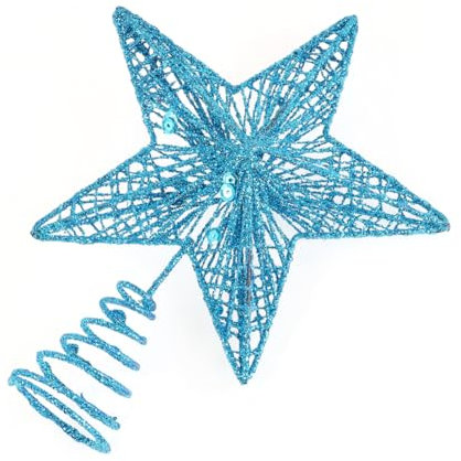 Stella Per Albero Di Natale in Ferro Battuto Decorazione Delicata Per Albero Di Natale