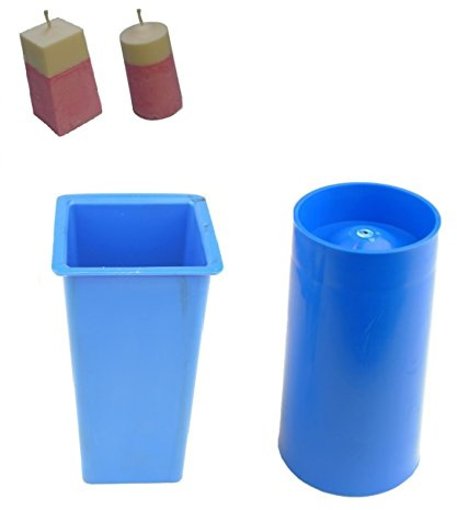 Proops Set x 2 Candle Moulds, Square Top Rectangular Tapered Mould & Pillar Shaped Mould (S7699). Free UK Postage