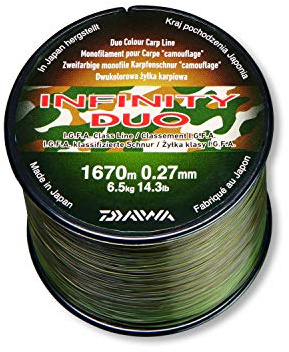 Daiwa Infinity Duo Carp Camo Line 0,27mm 3000m 6,5Kg 12988-327 Karpfenschnur Carp Line