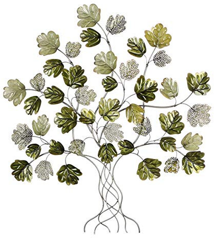 Casablanca Wanddeko Oaktree grün/silber85x90cm