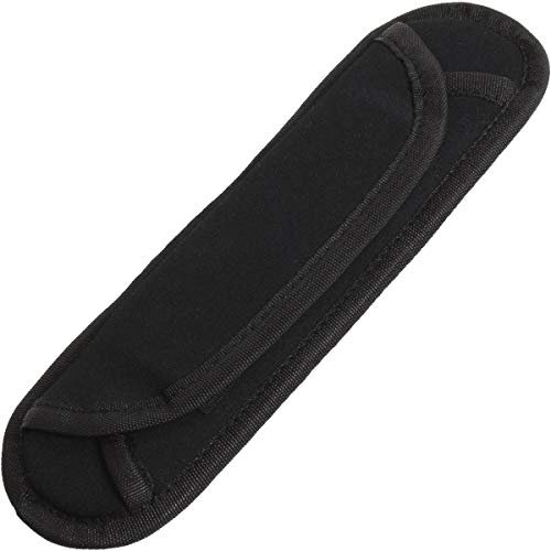CampTeck U6908 - Shoulder Strap Pad Bag Strap Pad - Neoprene Shell and Natural Rubber Padding - for Bag, Camera, Guitar Straps and More - Black - 1 Piece