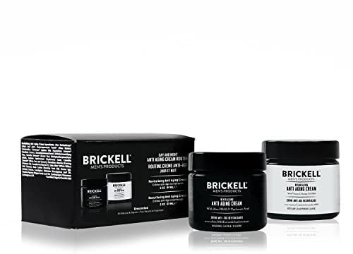 Brickell Men's Products tag und nacht anti-aging-creme routine, bio- und natur, duftend