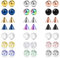 Mayhoop 16G 3mm Ersatzkugeln für Körperschmuck aus Edelstahl und klarem Acryl Barbell Teile für Lippenringe/industrielle Barbell/Nippelringe/Zungenringe 42Stk