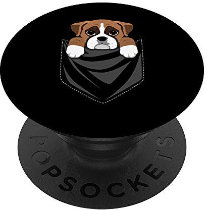 Graphique Pocket Boxer Chien PopSockets Support et Grip pour Smartphones et Tablettes