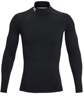 Under Armour Men's UA HG Armour Comp Mock LS Shirt Black