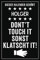 Holger - Don't touch it sonst klatscht it!: Lustiger Personalisierter Kalender 2021 A5 I Klassisch & Elegant In Schwarz I Taschenkalender 2021 I ... Geschenk für Familie, Freunde, Kollegen