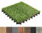 Floordirekt Piastrelle per prato Erba sintetica giardino 30x30 cm, 1 pezzo = 0,18 m², per terrazze e balconi - Rivestimento per pavimenti - Resistente alle intemperie con funzione di drenaggio | Grass